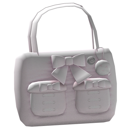pink plush bow cute tote bag (3.0)