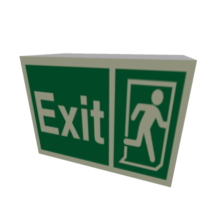 Exit sign