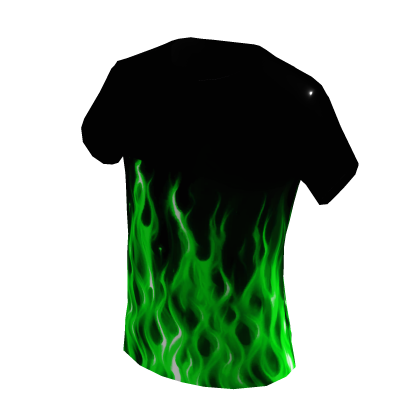 Green Flames T Shirt Roblox NoFilter