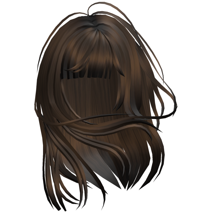 Windswept Long Bangs Hair - Brown