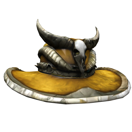 [PBR] Golden Wyrmhorn Outback Hat thumbnail