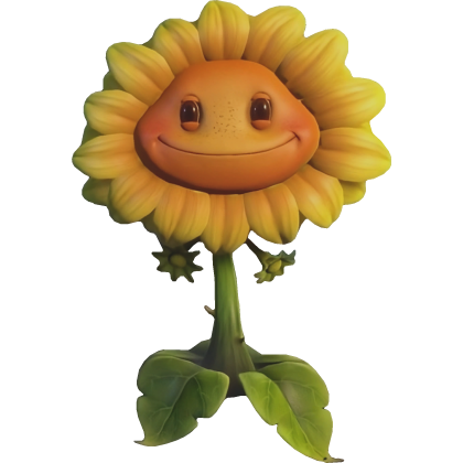 🌻☀️ Sunflower - Plants vs Zombies PvZ Cutout