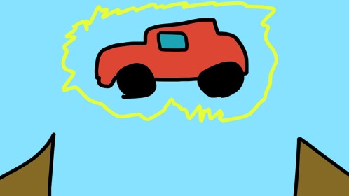 Drive Really Fast And Jump Over Pits!