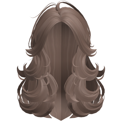 Swirly Voluminous Milk Tea Brown Wispy Hair