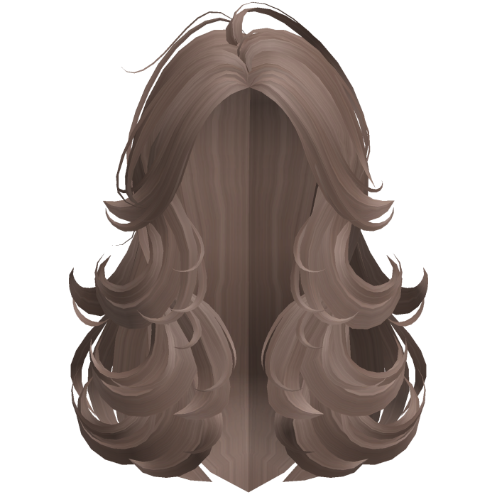 Swirly Voluminous Milk Tea Brown Wispy Hair