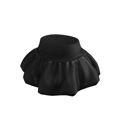 ✨ Black Silk Balloon Skirt Y2K Festive thumbnail