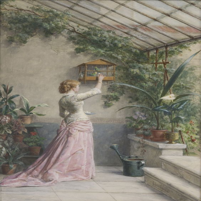 vintage painting art greenhouse Roblox decal