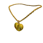 Hearbroken necklace on gold chain - DRESSX