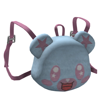 -',ৎ Cute Kawaii Bear Backpack in Blue Pink (1.0)