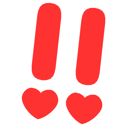 ♡ Cute Glowing Surprised Anime Sticker Red Roblox item