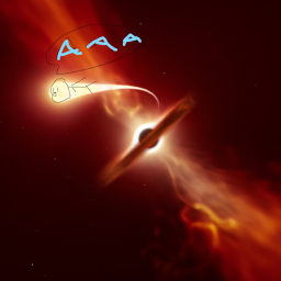 run from a black hole for no reason