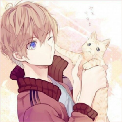 anime boy with an cat Roblox decal
