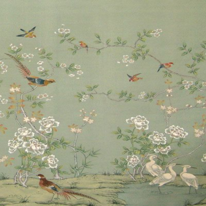 Chinoiserie wallpaper Roblox decal