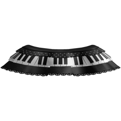 black gothic piano lace ruffled skirt