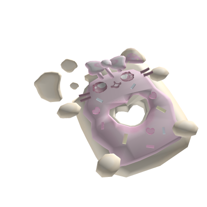 Adorable Frosted Pusheen Donut Dessert Sweet Treat