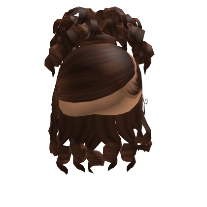 Curly Updo In Brown Roblox item