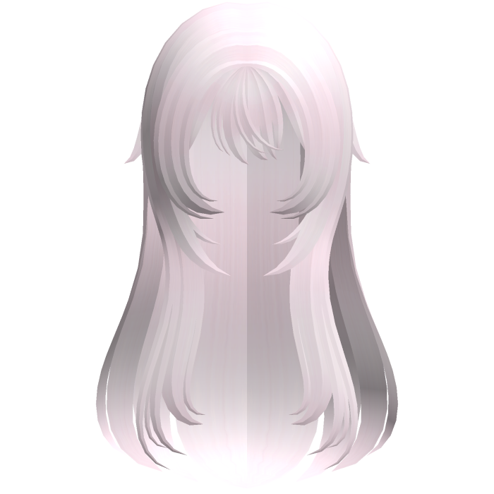 pastel pink soft wispy long shoujo girl hair