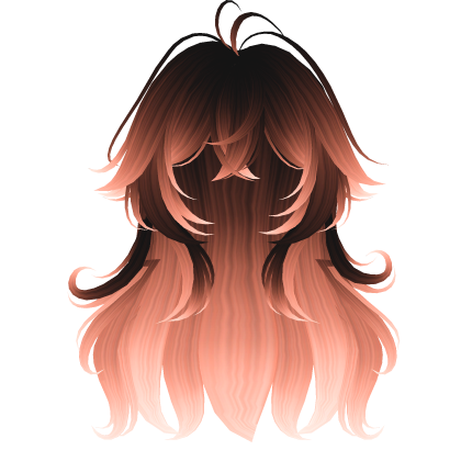 Swirly Layered Anime Girl Hair (Embers) Roblox item