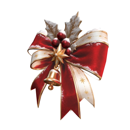Christmas Bowtie hat Opal Diwali addon with Snow