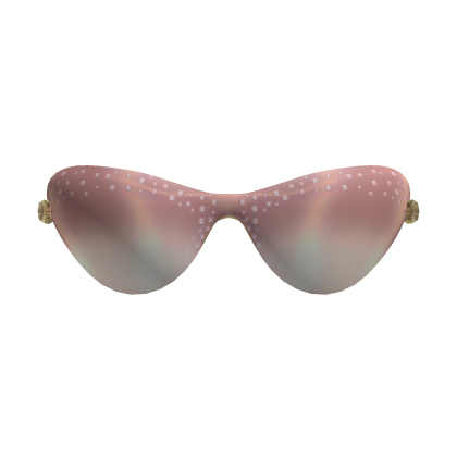 Rhinestone Y2K Pink Sunglasses (Raised)