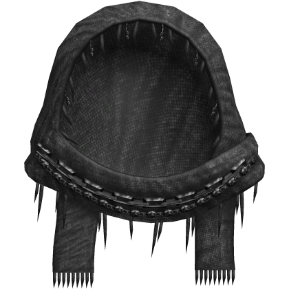 1.0 grey punk vkei chained hood headscarf wrap Roblox item