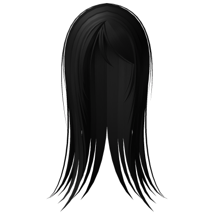 ♰ vampire goth emo wispy long straight hair