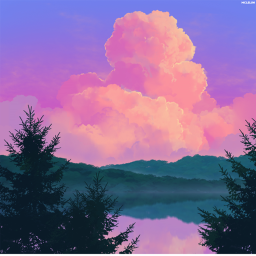 Beautiful Galaxy Pastel Island