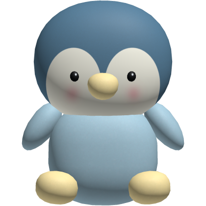 Blue Cute Penguin Plushie Backpack