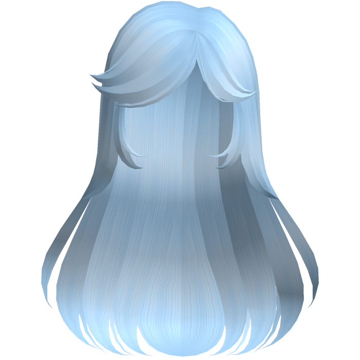 Light Blue Cute Long Moe Hair