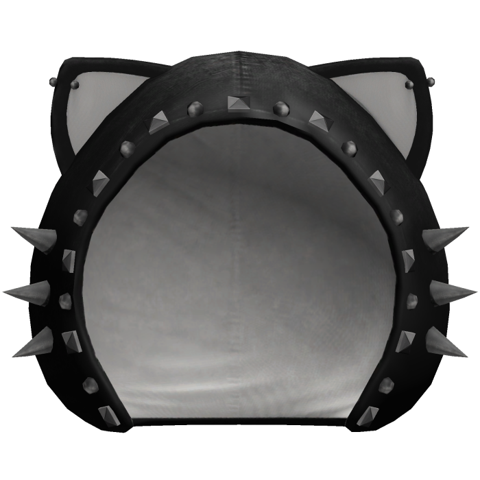 spiked emo cat ears black hoodie