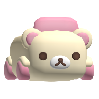 cute kuma bear car in cream