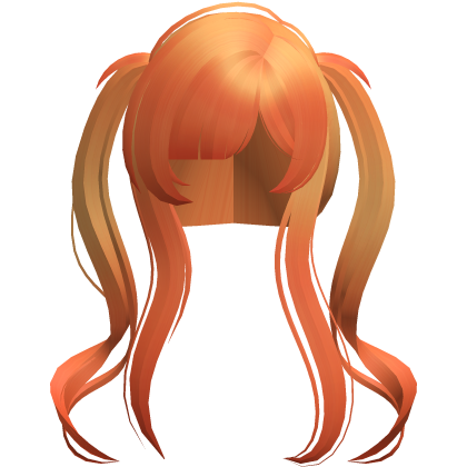 flowy long wispy moe vamp ponytails orange