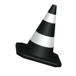 Black Traffic Cone
