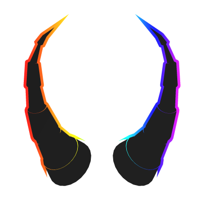 Cartoony Rainbow Horns Roblox item