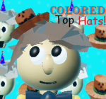 Colored top hats