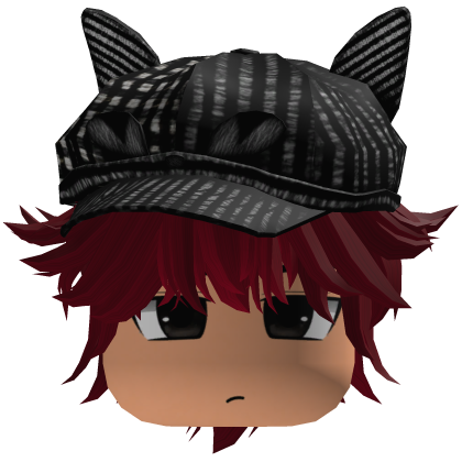 Messy Fluffy Emo Y2K Boy Hair VKAI red CAT