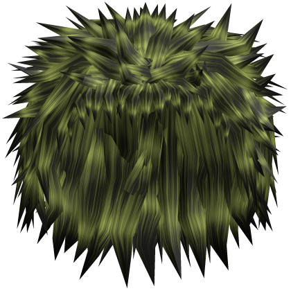 Green Spiky Punk Messy Emo Hair Roblox item