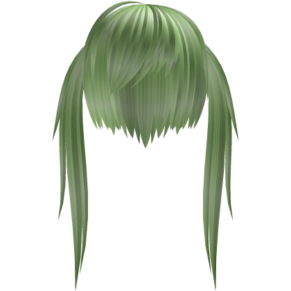 Light green alt vkei anime cute scene cut pigtails Roblox item