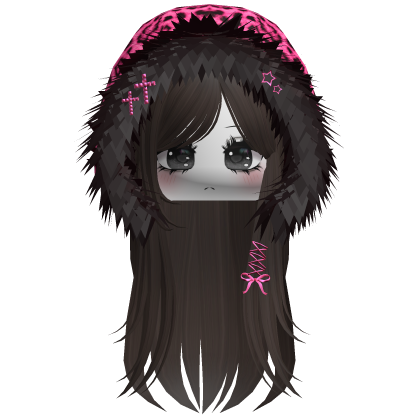 Hot Pink Leopard Hood Girl Brown