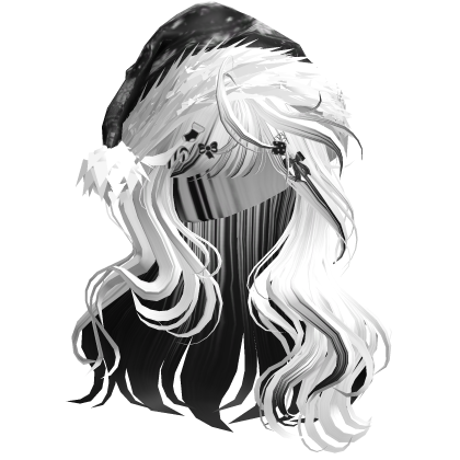 Lush Christmas Waves w/Santa Hat (White&Black)