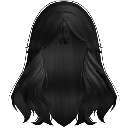 Soft Jet Black Layered Hair 🖤