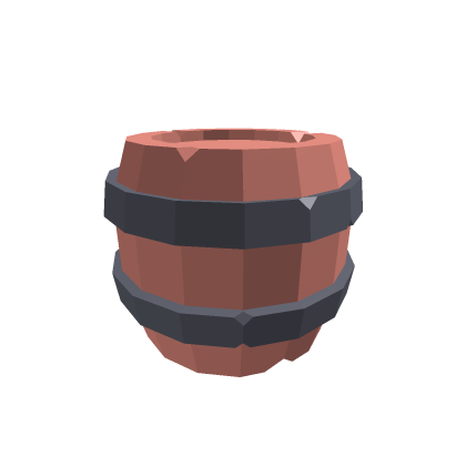 Low Poly Cherry Barrel