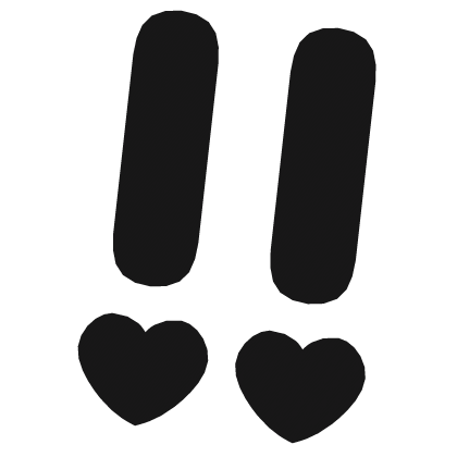 ♡ Cute Glowing Surprised Anime Sticker Black Roblox item