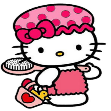 Hello kitty ready to take a bath Roblox decal