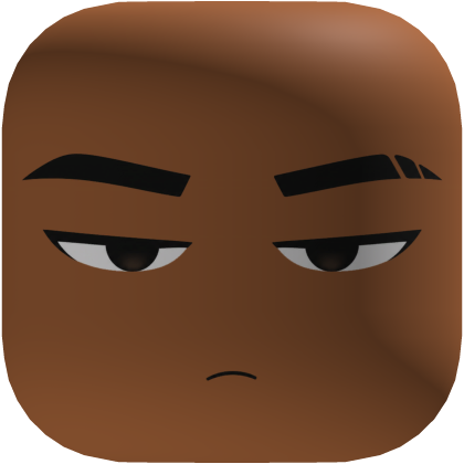 Chill Bored Face Dark Roblox item