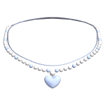 🍀Sky Blue Pearls & Heart Layered Necklace