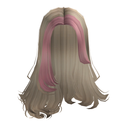 American Girl Long Hair in Blonde and Pink Roblox item