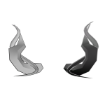 Black and White Horns