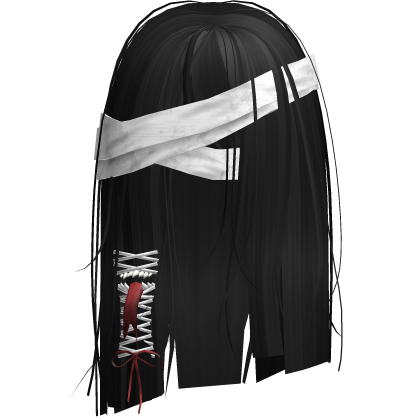 Creepy Black Short Monster Hair Bandages