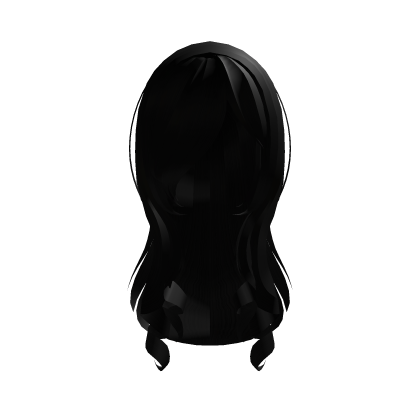 black cute sidebangs long hair  Roblox item
